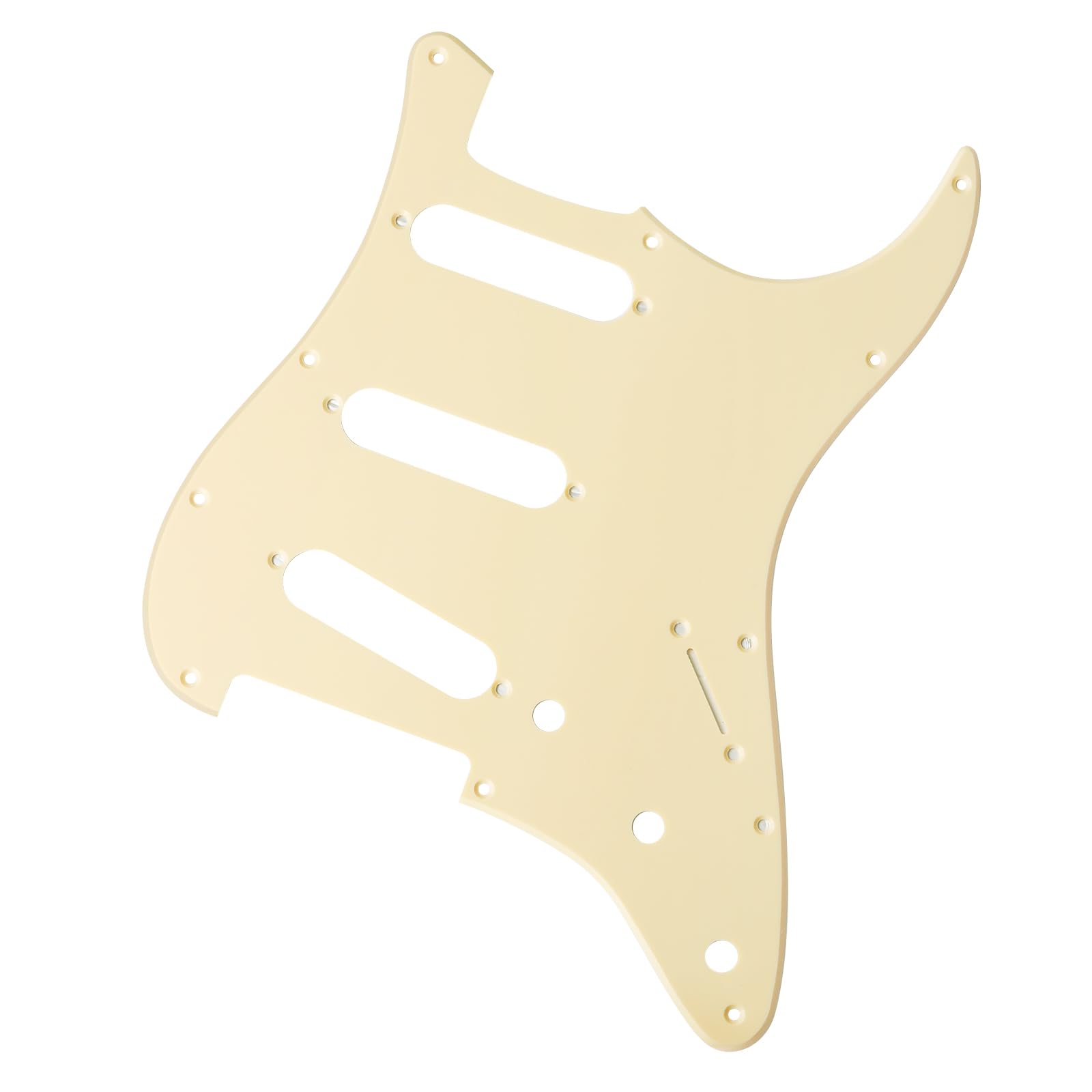 Banworks 1 Ply Strat Sss Pickguard 11-Hole Electric Guitar Pickguard Scratch Plate For Usa/Mexican Fender Modern Style Standard