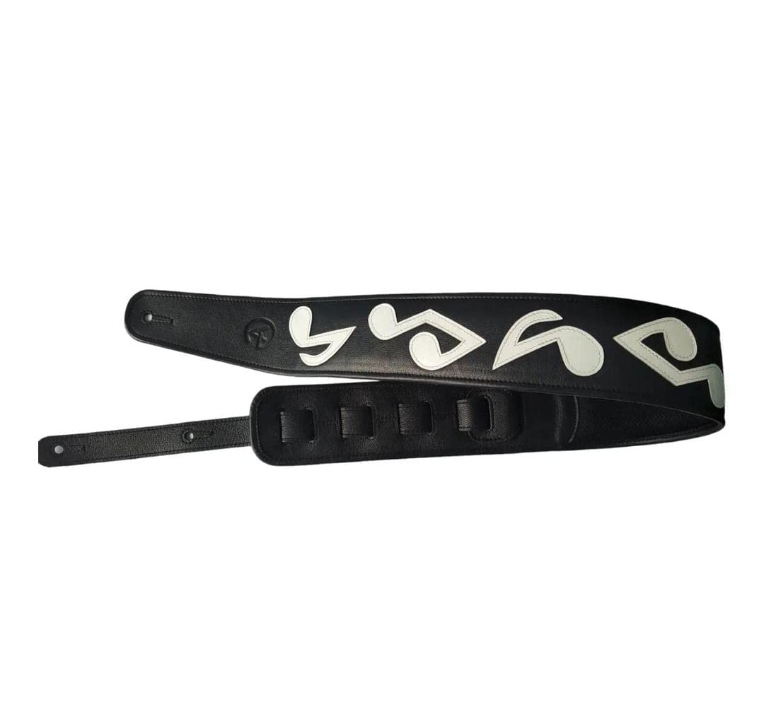 Ve CREATION Leather Guitar Strap for Bass, Electric, Acoustic, Heavy Guitars | 3 Inch Wide, Soft Padded | Adjustable 4256 Inche