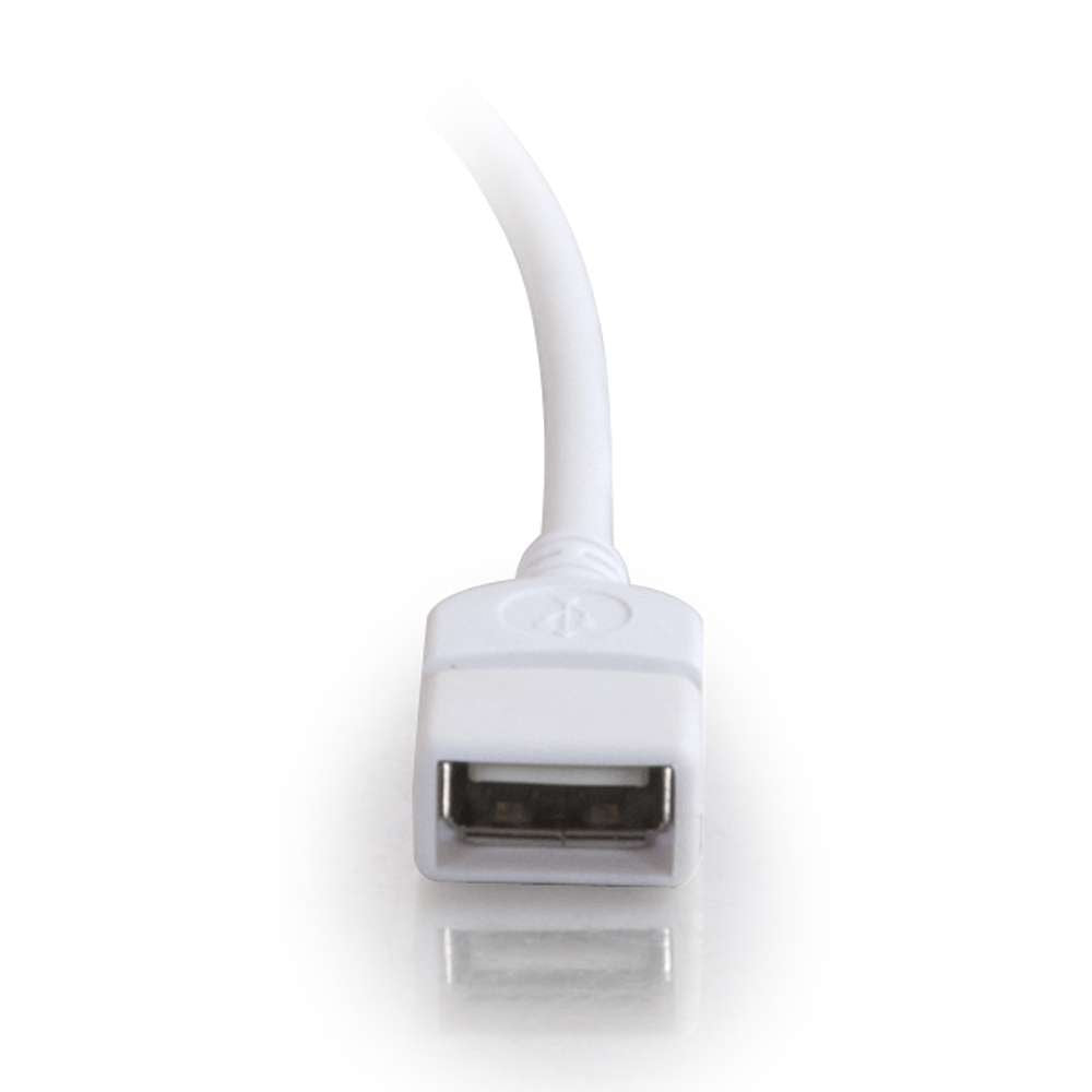 C2G Usb Long Extension Cable, Usb Cable, Usb A To A Cable, White, 9.84 Feet (3 Meters), Cables To Go 26686