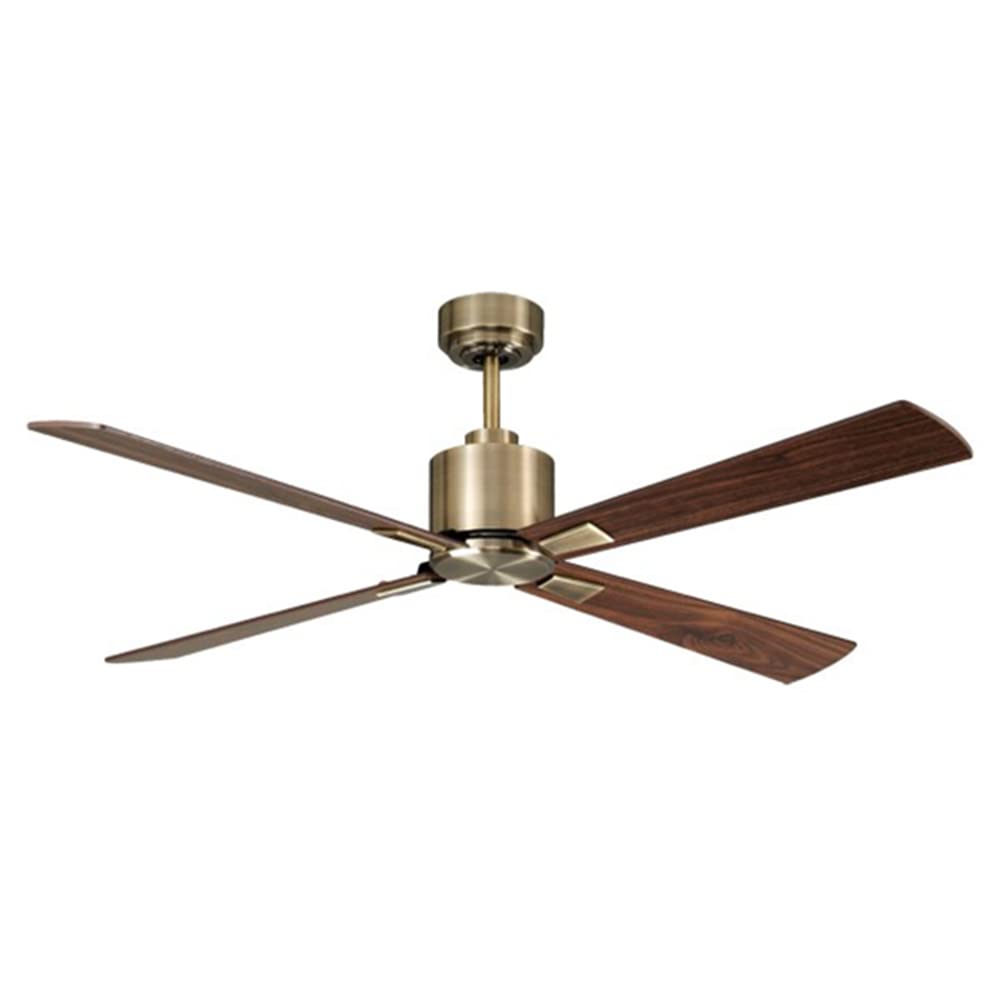 Lucci Air 210522010 Climate DC Ceiling Fan, 52 Inch, Antique Brass and Walnut