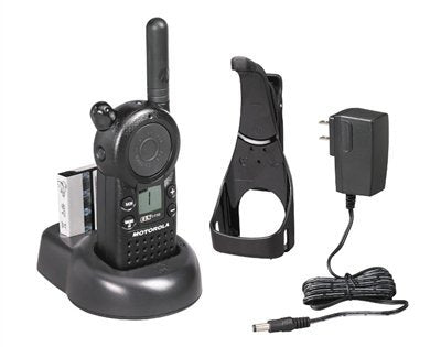 2 Pack Of Motorola Cls1110 Two Way Radio Walkie Talkies With Headsets