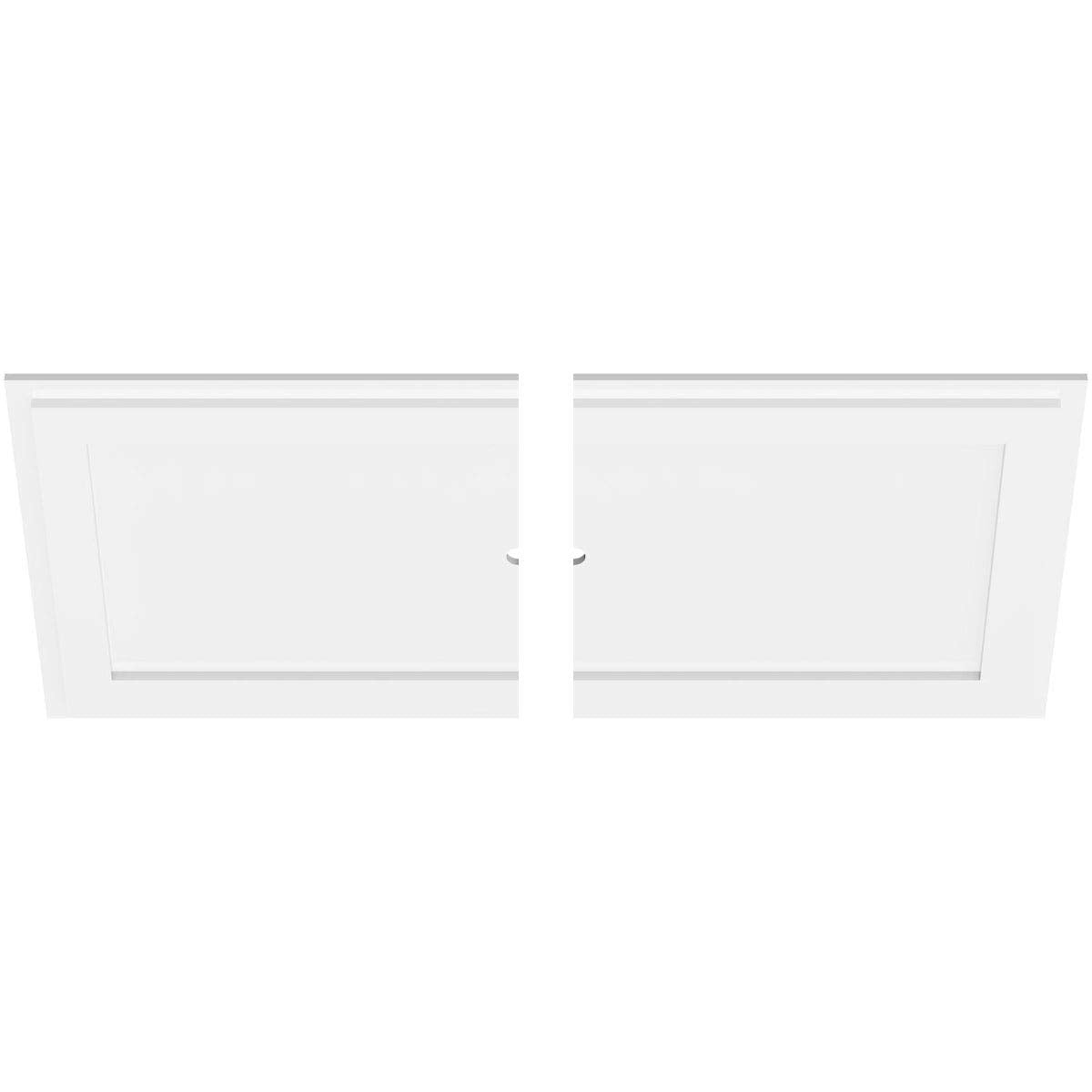 Ekena Millwork Cmp40X20Re2 01000 Rectangle Architectural Grade Pvc Contemporary, Two Piece Urethane Ceiling Medallions 40''W X 2