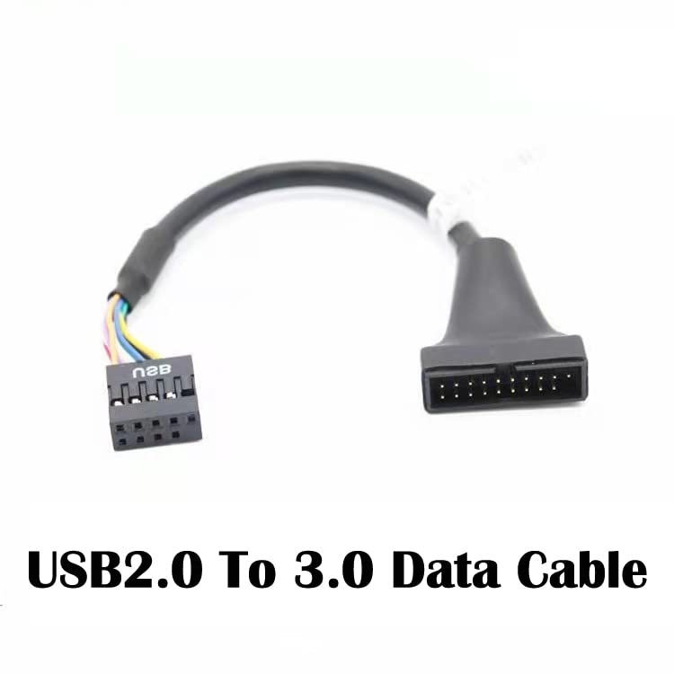 Thtrht 3 Pack Usb 3.0 Header To Usb 2.0 Motherboard Adapter 19 Pin To 9 Pin Connector Cable Front Panel Usb3.0 To 2.0 Converter
