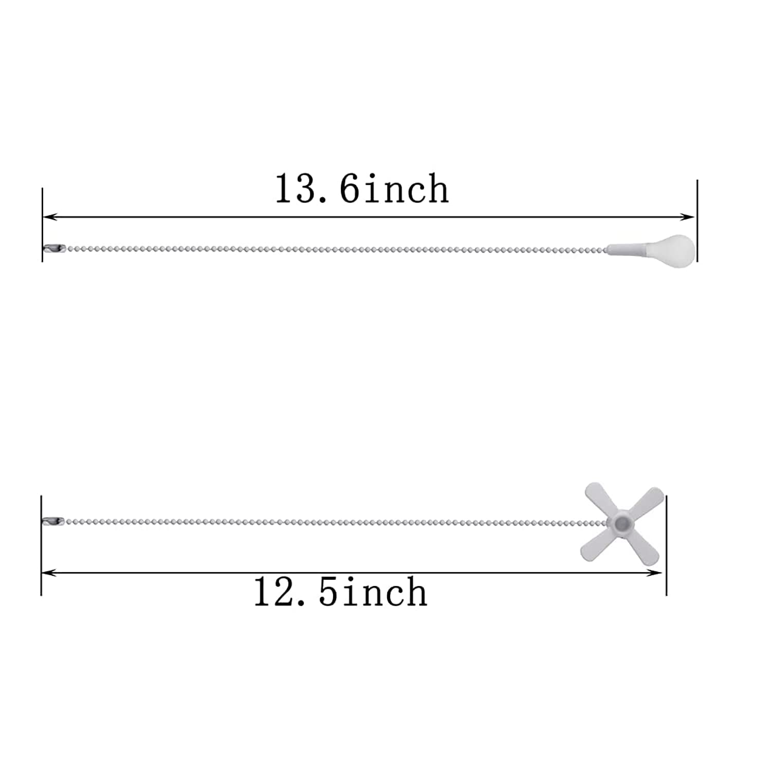 Ceiling Fan Pull Chain, ???? ???????? Extra Long With Decorative Frosted Glass Bulb And Fan Cord,Fit All Standard 3Mm Diameter C