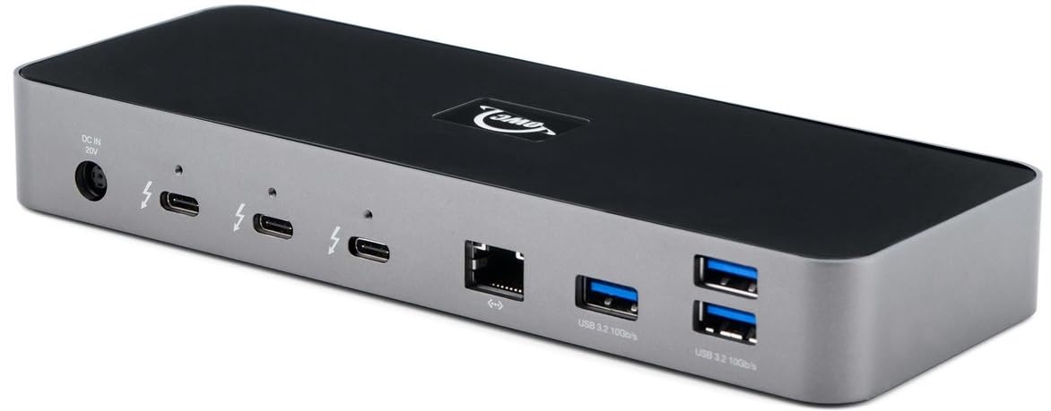 Owc 11-Port Thunderbolt Dock With 4 Ports, 4 Usb Ports, Ethernet, Audio, And Card Reader Functionality For Thunderbolt 3 Mac Or