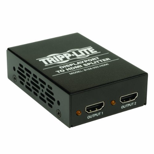 Tripp Lite 2 Port Displayport 1.2 To Hdmi Multi Stream Transport (Mst) Hub, 3840X2160 4K X 2K @ 24/30Hz (B156 002 Hdmi),Black