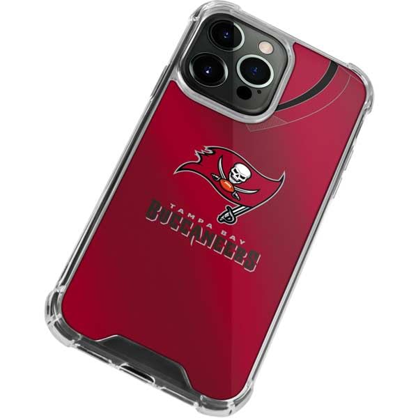 Skinit Clear Phone Case Compatible With Iphone 13 Pro Max   Officially Licensed Nfl Tampa Bay Buccaneers Team Jersey Design