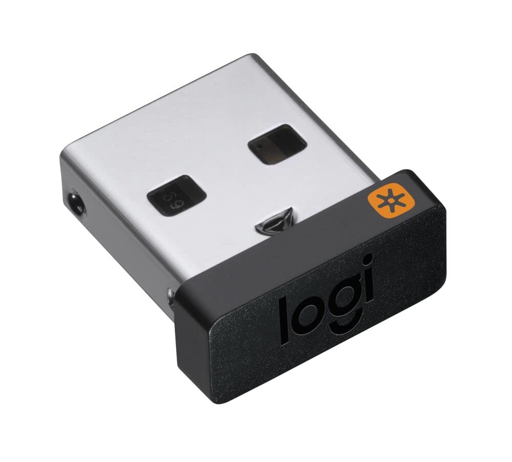 Logitech Unifying Receiver, 2.4 GHz Wireless Technology, USB Plug Compatible with all Logitech Unifying Devices like Wireless Mo