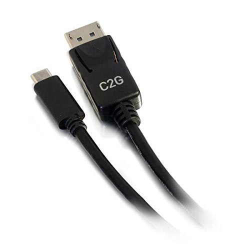 C2G Usb Adapter, Usb C To Display Port, 4K, 30Hz, Black, 6 Feet (1.82 Meters), Cables To Go 26902