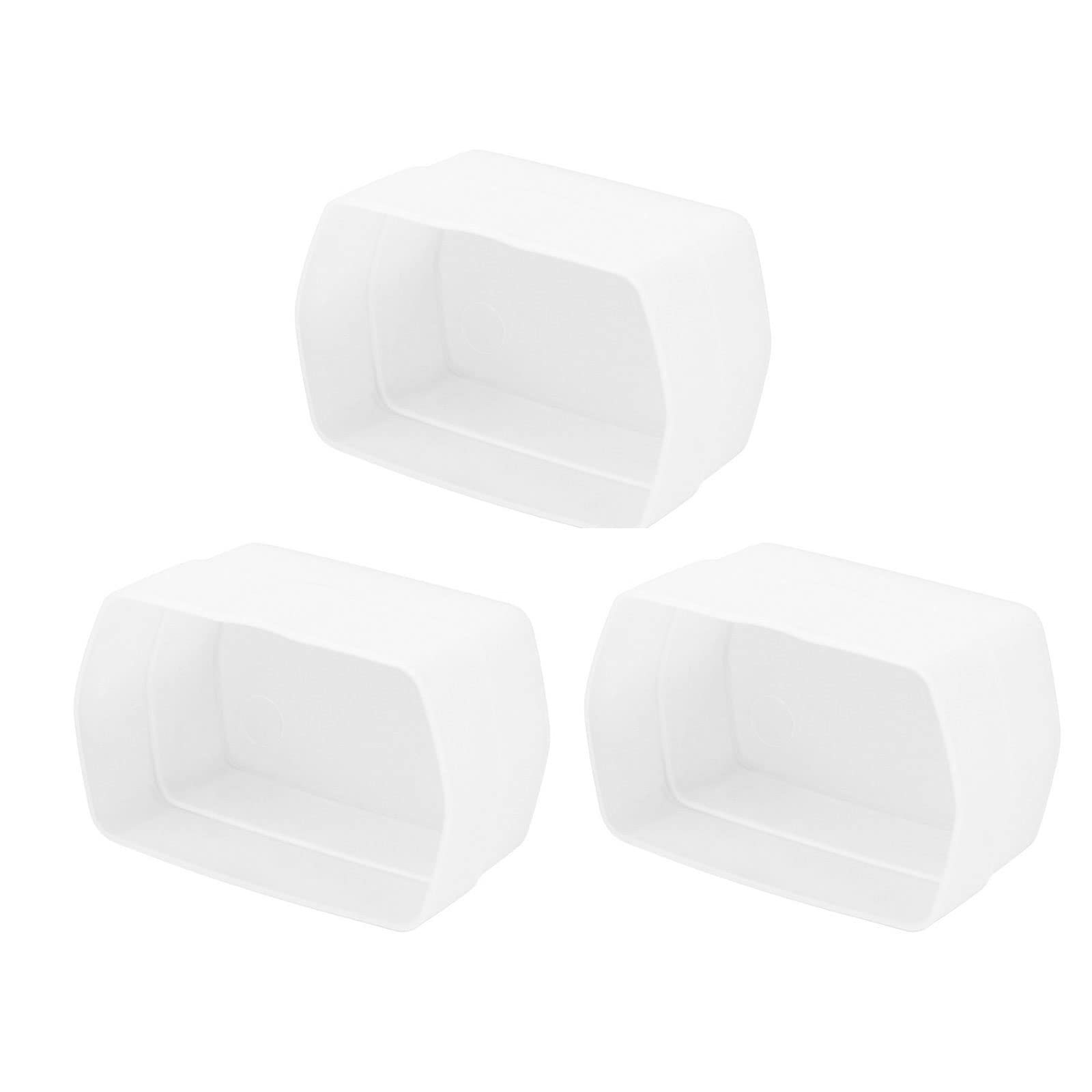 Soonpho 3Pcs Flash Diffuser, White Bounce Light Diffuser Kit Compatible For Godox, Canon, Nikon, Sony, Olympus, Fuji Hot Shoe Mo