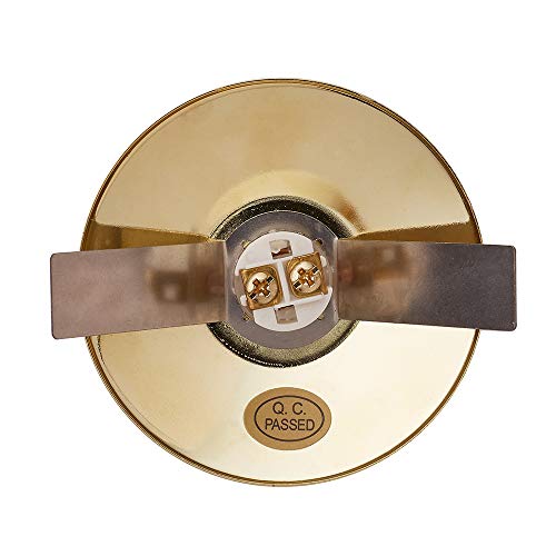 Newhouse Hardware Br5W Unlighted Doorbell Button, 1 Pack, Brass