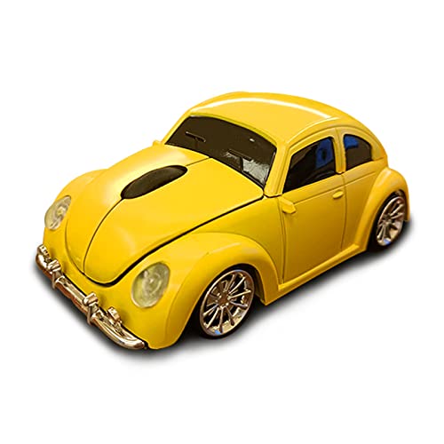 Wireless Mouse, Tdrtech Cool Sports Car Shaped Mouse 2.4Ghz Optical Gaming Mouse For Computer Pc Notebook Laptop   Yellow