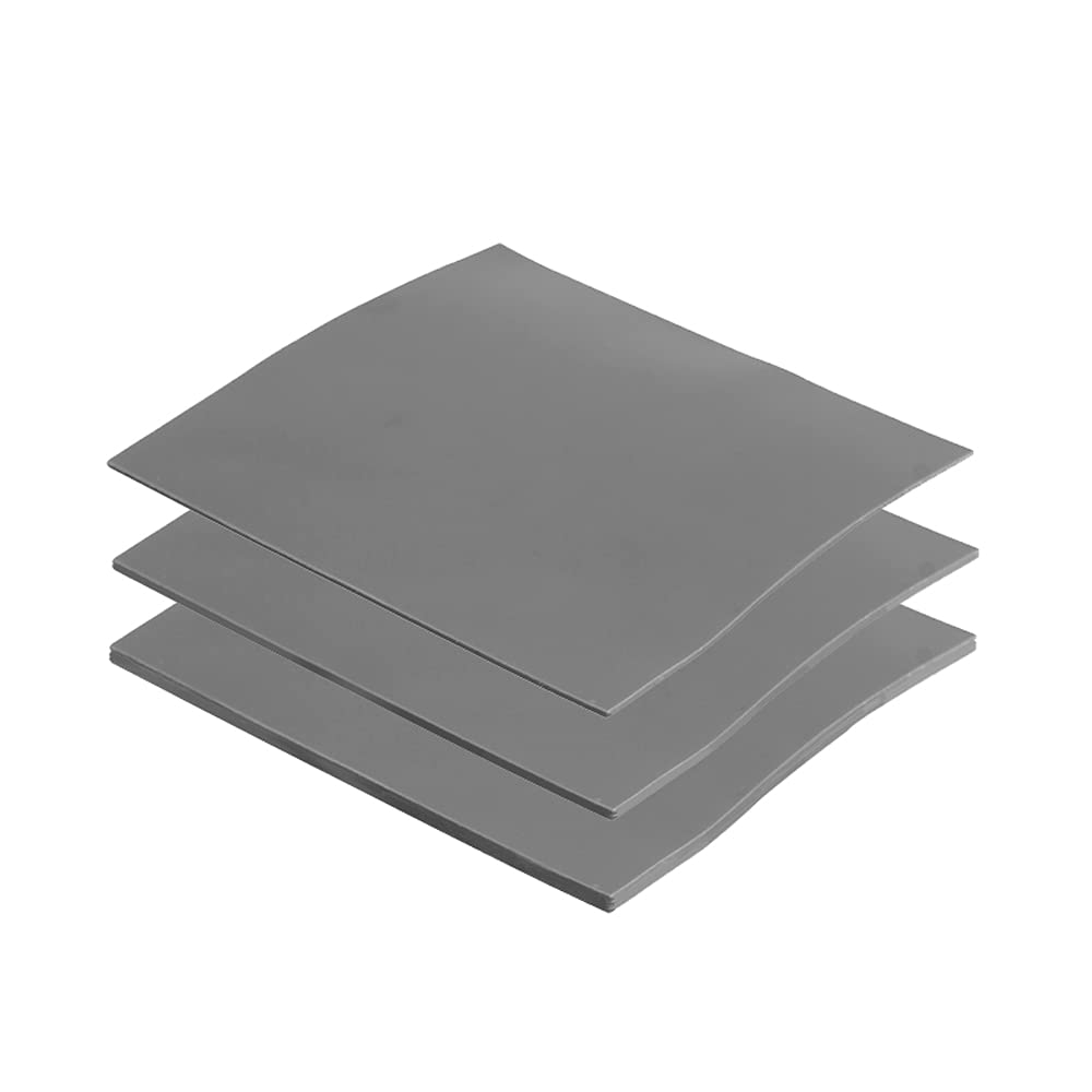 Owltree 3 Pack Thermal Pad,100X100Mm 0.5Mm 1Mm 1.5Mm Highly Efficient Thermal Conductivity 12.8W/Mk,Heat Resistant Silicone Grease Thermal Pads For Laptop Heatsink Cpu Gpu Ssd Ic Led Cooler
