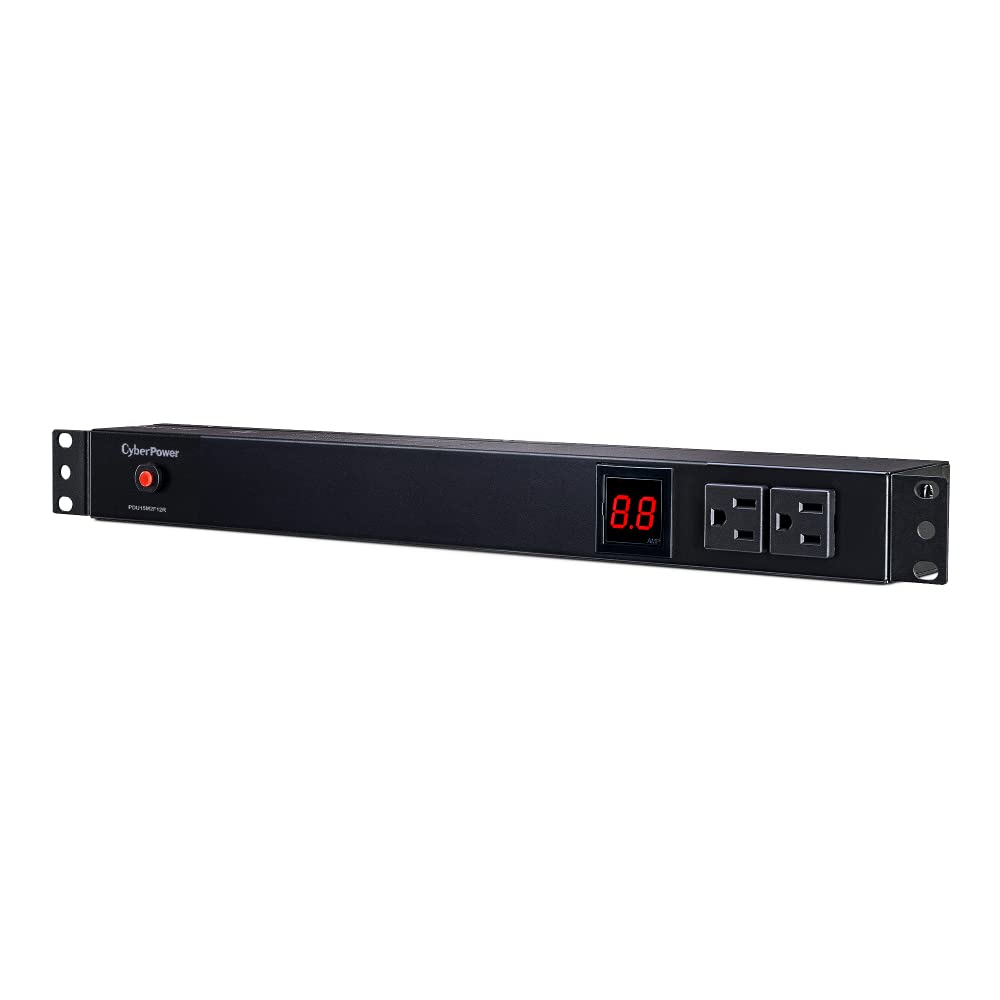 Cyberpower Pdu15M2F12R Metered Pdu, 100 125V/15A, 14 Outlets, 1U Rackmount