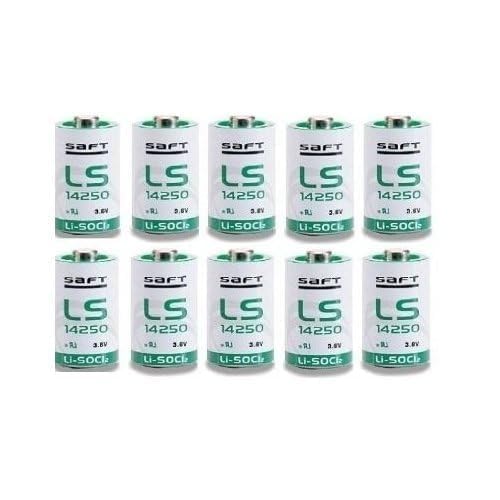 (10 Pack) Saft Ls 14250 1/2 Aa 3.6V Lithium (Non Rechargeable)