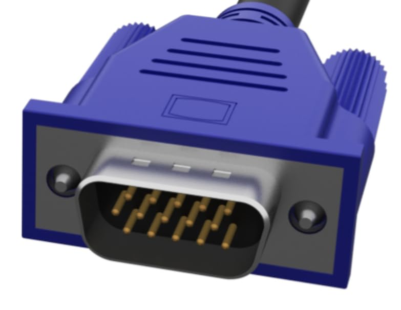 Kyper Uskyper 1367 Monitor Cable 6Ft 15 Pin M/M Vga To Vga Svga 1080P Full Hd High Resolution For Tv Computer Projector (1)