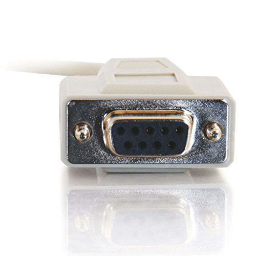 C2G 03046 Db9 F/F Serial Rs232 Null Modem Cable, Beige (15 Feet, 4.57 Meters)