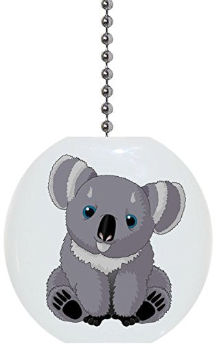 Baby Koala Bear Solid Ceramic Fan Pull