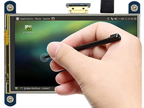 Waveshare 4 Inch Hdmi Lcd 800X480 Resolution Ips Display Resistive Touch Screen For Raspberry Pi 4B/3B+/3B/2B/B+/A+/Zero W,Suppo
