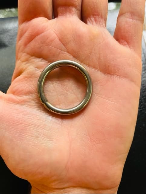 4 Pieces Stainless Steel 316 Round Ring Welded 5/32'' X 1'' (4Mm X 25Mm) Marine Grade O   Ring Anillo Redondo