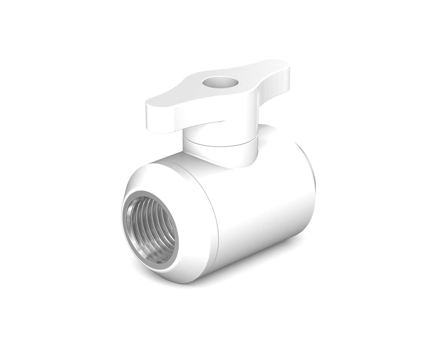 PrimoChill Female to Female G 1/4 Drain Valve - Sky White