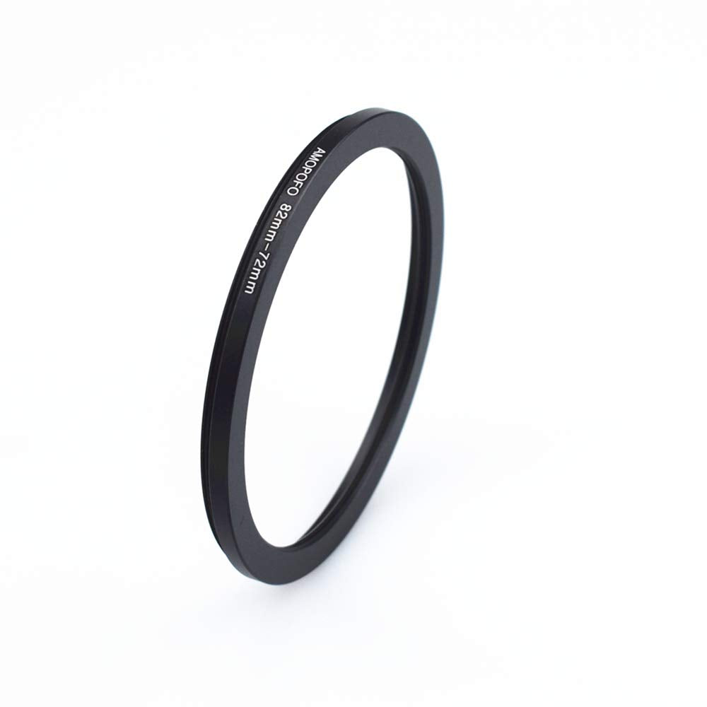 82Mm To 72Mm Step Down Rings Lens Filters Ring Compatible With Uv,Nd,Cpl,Made Of Cnc Machined Metal With Matte Black Electroplated Finish,All 82Mm Camera Lenses & 72Mm Accessories
