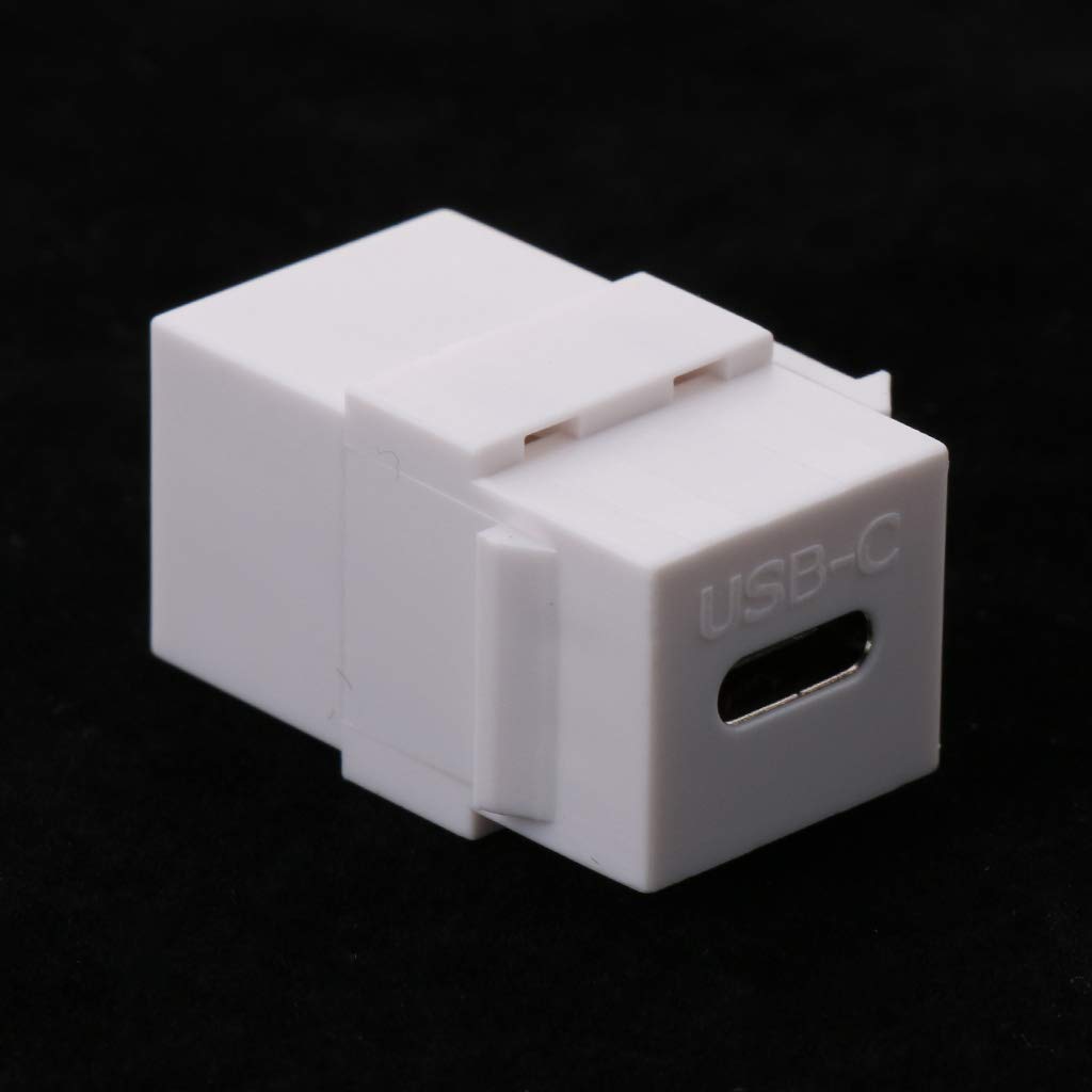 Qaoquda Usb C Keystone Jack, Usb 3.1 Type C Connector Keystone Insert Female To Female, Coupler Type For Wall Plate Outlet Panel