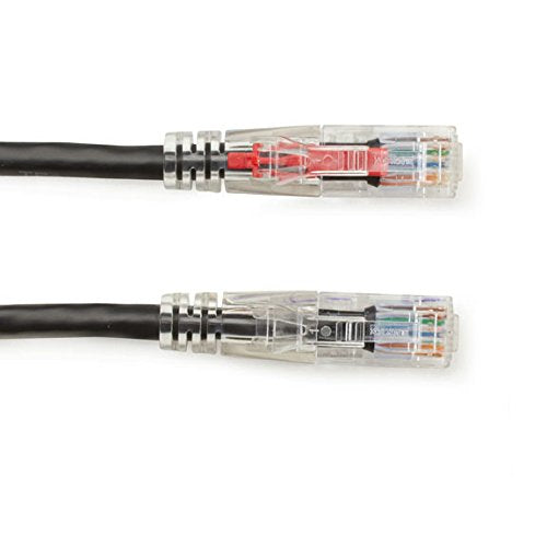 Black Box Gigatrue 3 Cat6 550-Mhz Lockable Patch Cable (Utp), Black, 1-Ft. (0.3-M)