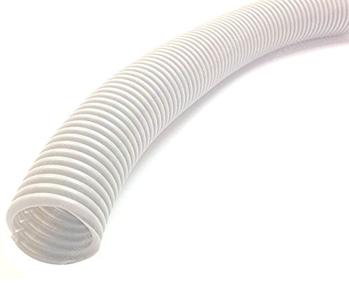 Electriduct Split Wire Loom Tubing Polyethylene Corrugated Flexible Conduit   3/4'' Nominal Size   10 Feet   White