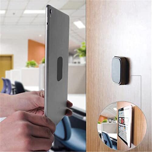 Salex Replacement Metal Plates Set For Magnetic Car Phone Holder, Wall & Air Vent Mount, Cases, Magnets. Kit Of 8 Black Rectangu