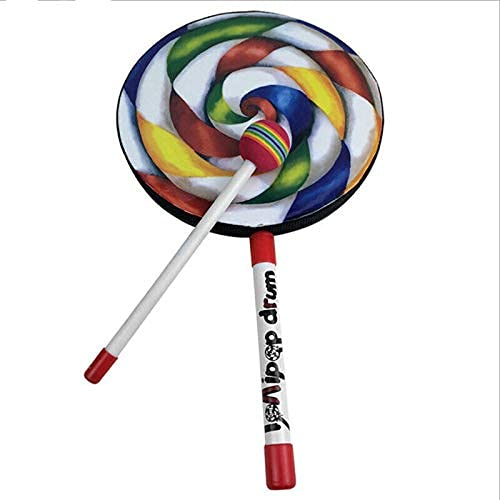 Ubersweet Imported 2X(Lollipops Pattern Colorful Drum Percussion Instrument for Children Kinde E2Q1