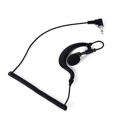 G Shape Soft Ear Hook Earpiece Headset 3.5Mm Plug Ear Hook Listen Only Ham Radio Earpiece/Headset Hys Tc 617 Receiver/Listen Only Earpiece For 2 Way Motorola Icom Radio Transceivers
