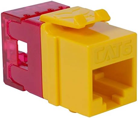 MODULE, CAT 6, HD, YELLOW
