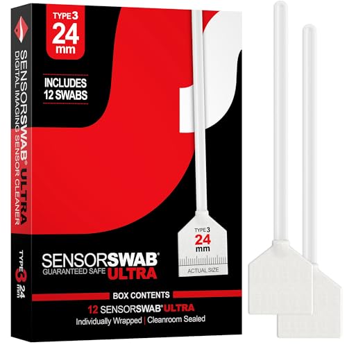 Photographic Solutions Sensor Swab Ultra Digital Imaging Sensor Cleaner   Pack Of 12 (Type 3 (24Mm))