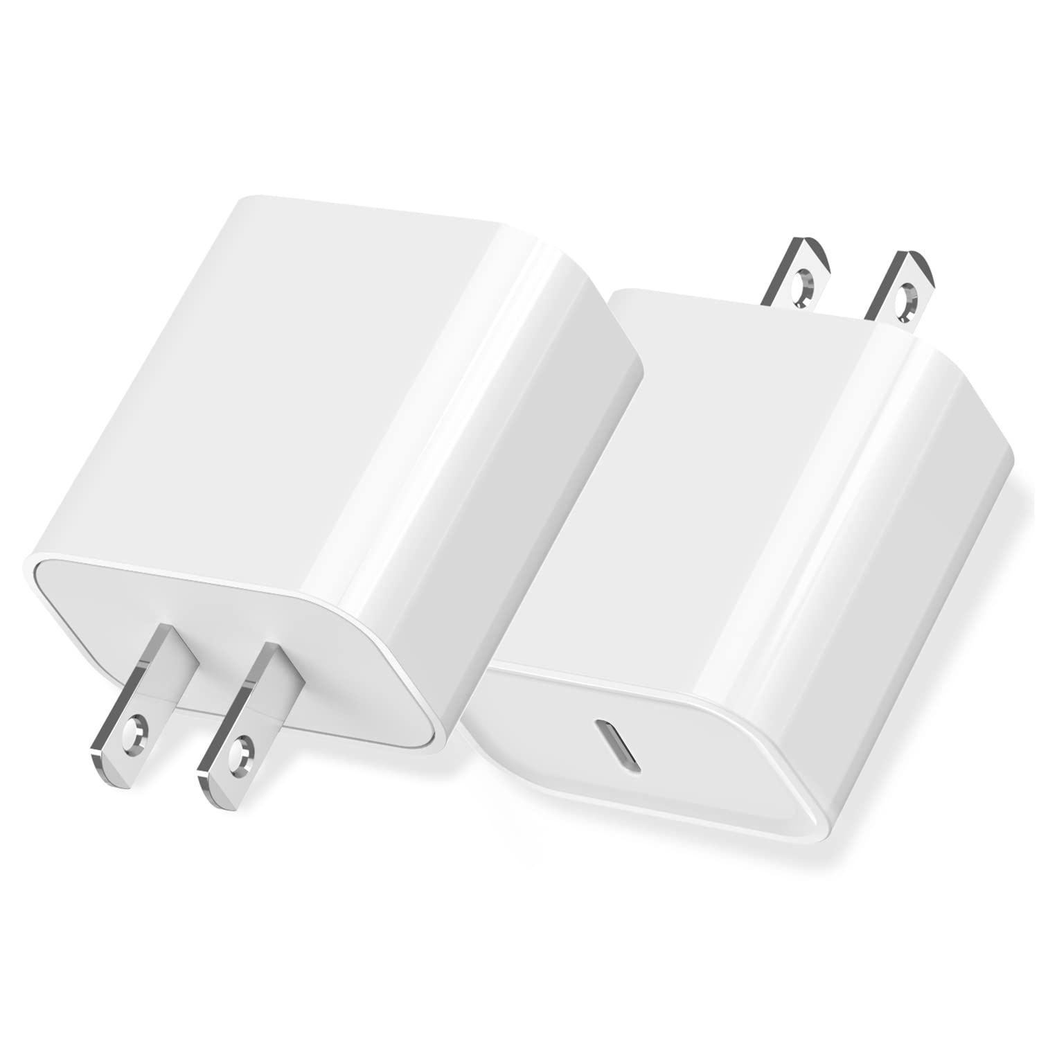 Iphone 16/15 Fast Charger Block, Usb Type C Wall Charger 2Pack 20W Pd Charging Brick Power Adapter Plug Box For Apple Iphone 16