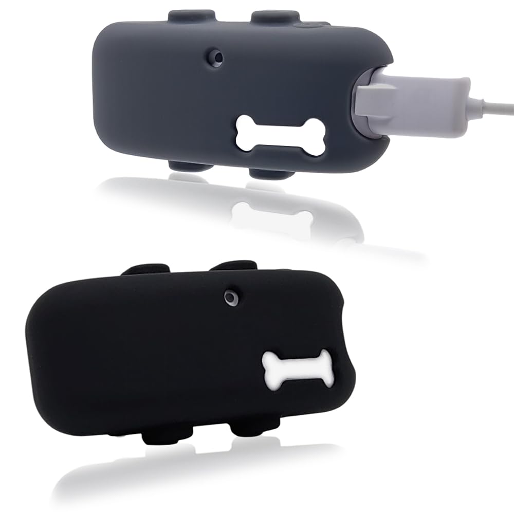 2 Pack Silicone Holder Compatible For Tractive Gps Pet Tracker,Rubber Accessories Cover For Necklace,Secure Sturdy Tag Case For Dog Cat Collar