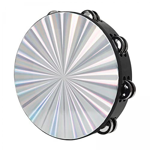 FASHIONMYDAY 4xNew 10 Reflective Double Row Jingle Percussion Tambourine for Church Band | Musical Instruments & Gear | Percuss