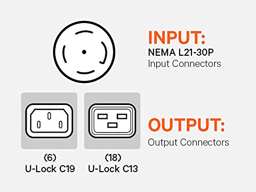 Vertiv Geist Switched Rack Power Distribution Unit   Data Center Pdu   (18) C13| (6) C19| L21 30P| 120/208V Wye (Vp8965)