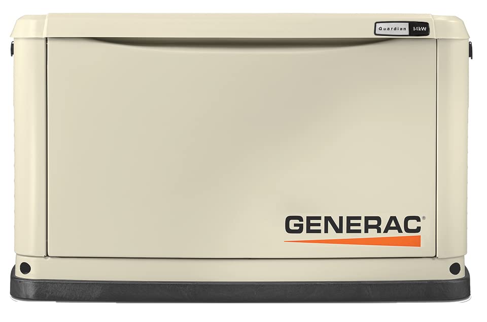 Generac 7224 14Kw Air Cooled Guardian Series Home Standby Generator With 100 Amp Transfer Switch   Comprehensive Protection   Sm