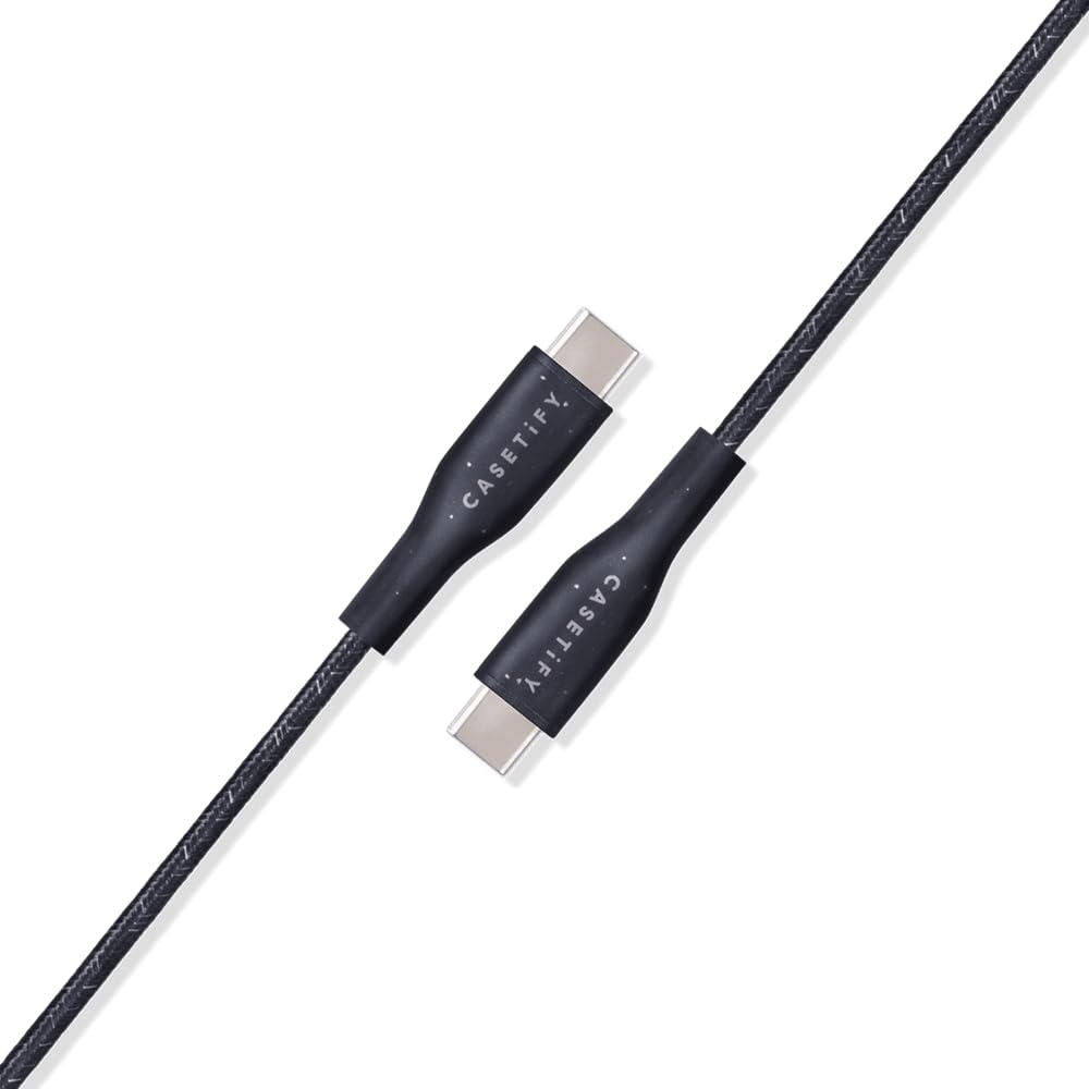 Casetify Powerthru Usb C To Usb C Cable (1M/3.3Ft)   Black