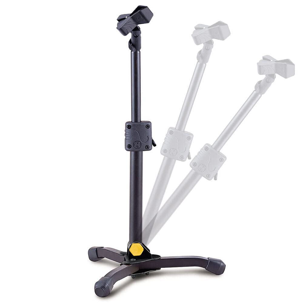 Hercules Ms300B Low Profile Straight Microphone Stand With Ez Mic Clip