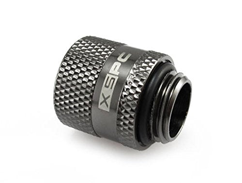 Xspc G1/4'' Male To Female Rotary Fitting, Black Chrome, 4 Pack