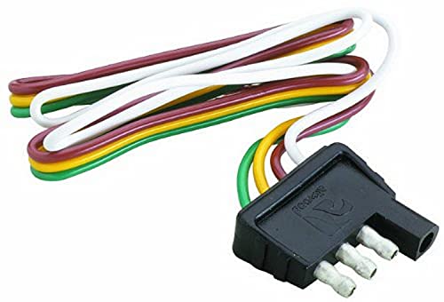 Attwood Trailer Wiring 4 Way Flat Harness/Connector (12 Inch Plug)