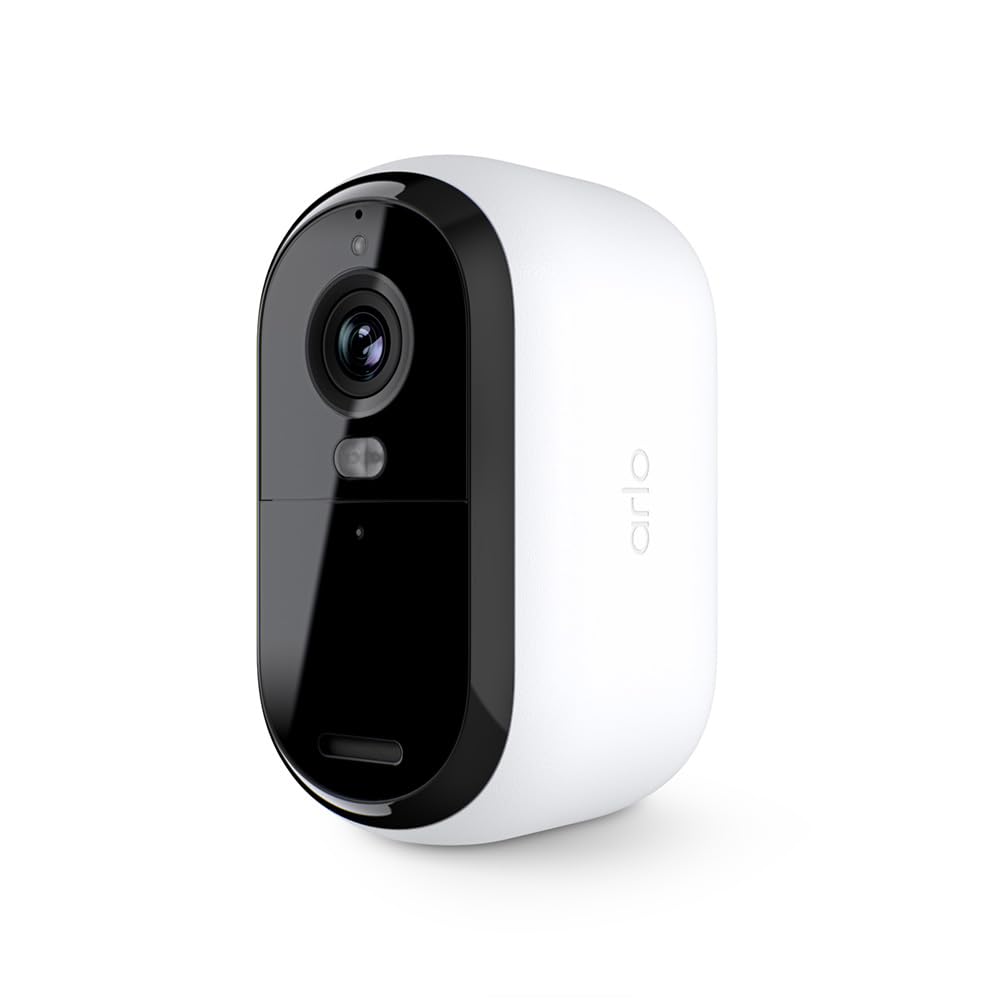 Arlo Essential Wireless Security Camera, 2nd Generation - Outdoor & Indoor Wireless Camera with Integrated Spotlight, Color Nigh