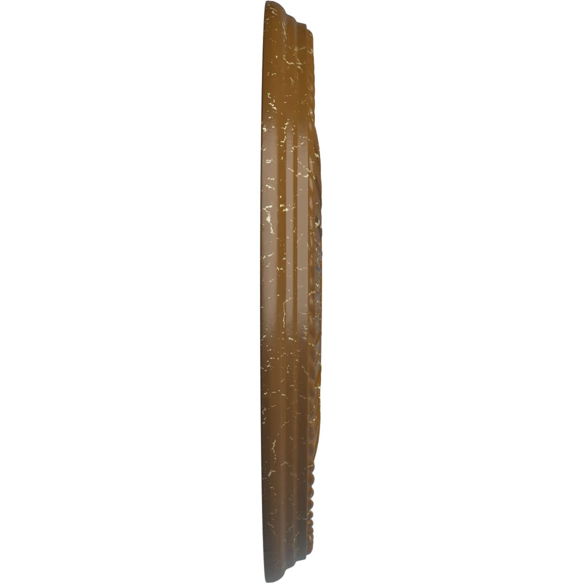 Ekena Millwork Cm20Be1Stc Berkshire Ceiling Medallion, 20 1/8''Od X 3 7/8''Id X 1 7/8''P, Hand Painted Smokey Topaz Crackle