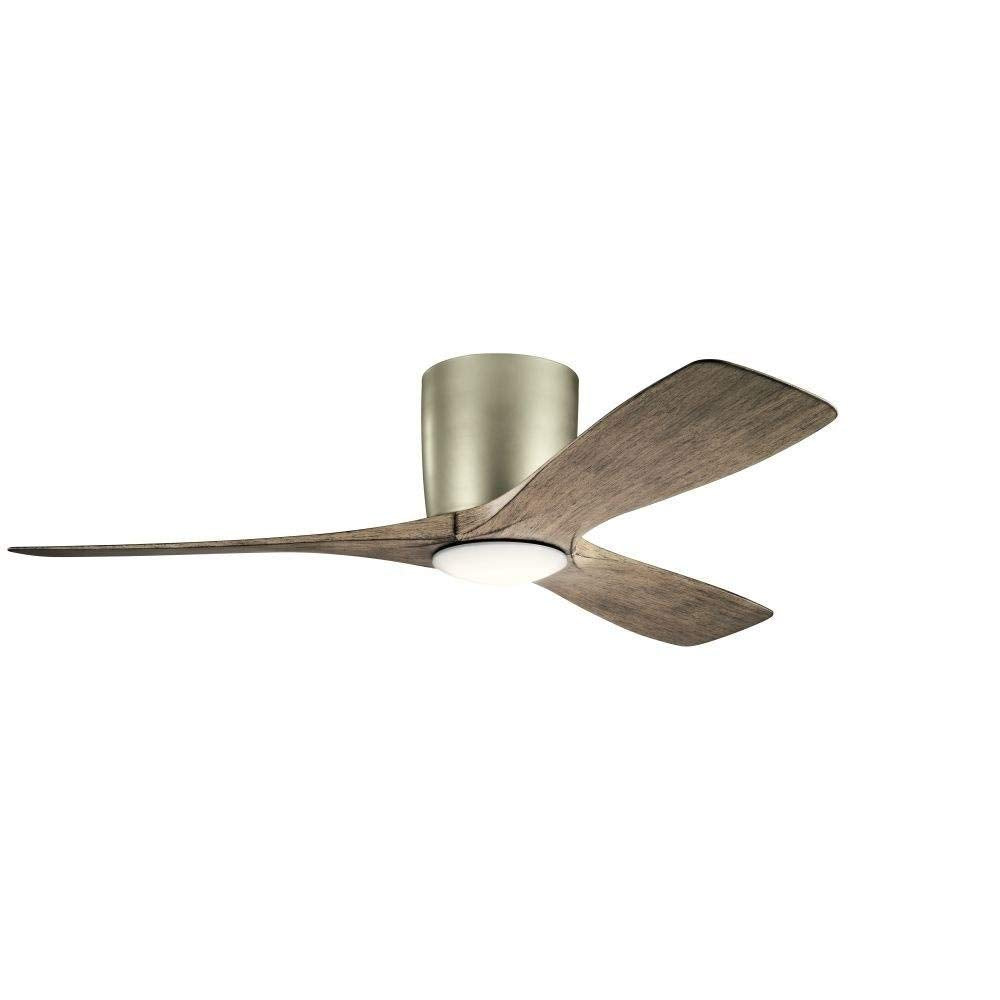 Kichler 300032Ni Volos, 48'' Ceiling Fan With Led Lights & Wall Control, Brushed Nickel