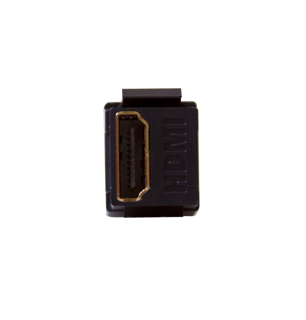 Leviton 40834 E Feed Through, Quickport Hdmi Connector, Black