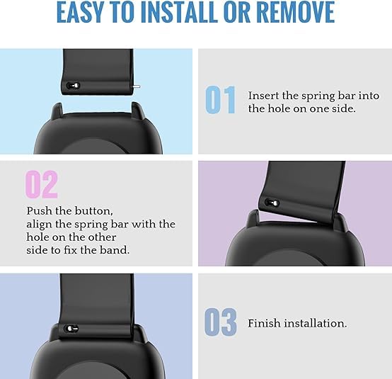 10Pack Bands Compatible For Donerton P22 P32 P36/Kalinco P22 Replacement Watch Straps 20Mm Classic Soft Silicone Breathable Quic