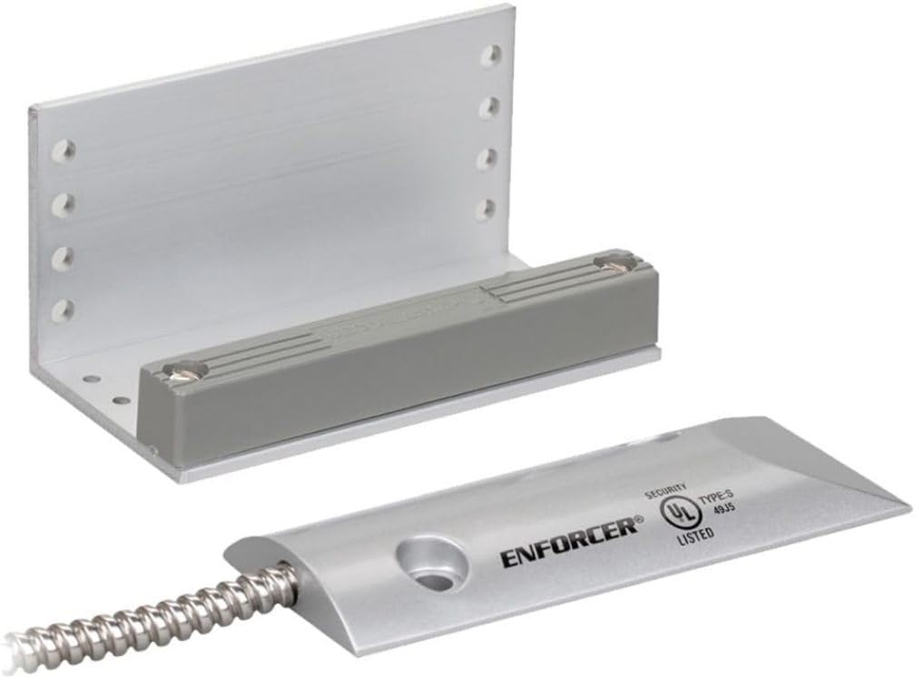 Seco-Larm SM-226L-3Q Overhead Door Magnetic Contact, 2.75-inch Gap, Open/Closed Loop Circuits (3 Wires), 24 Armored Wire Leads, 