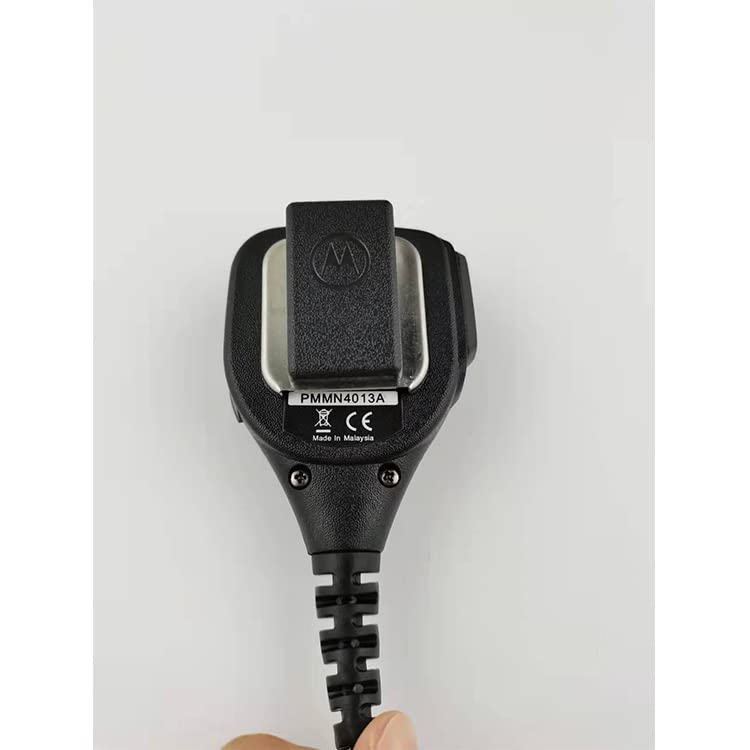 Zczqc 2Pcs Belt Clip Handheld Speaker Mic Two Way Radio Accessory Microphone Replacement For Motorola Pmmn4013 Pmmn4013A Pmmn4021A Pmmn4021 Pmmn4022 Pmmn4022A Pmmn4025 Pmmn4025A